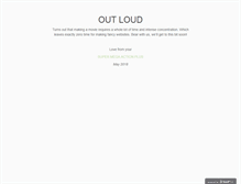 Tablet Screenshot of outloudmovie.com